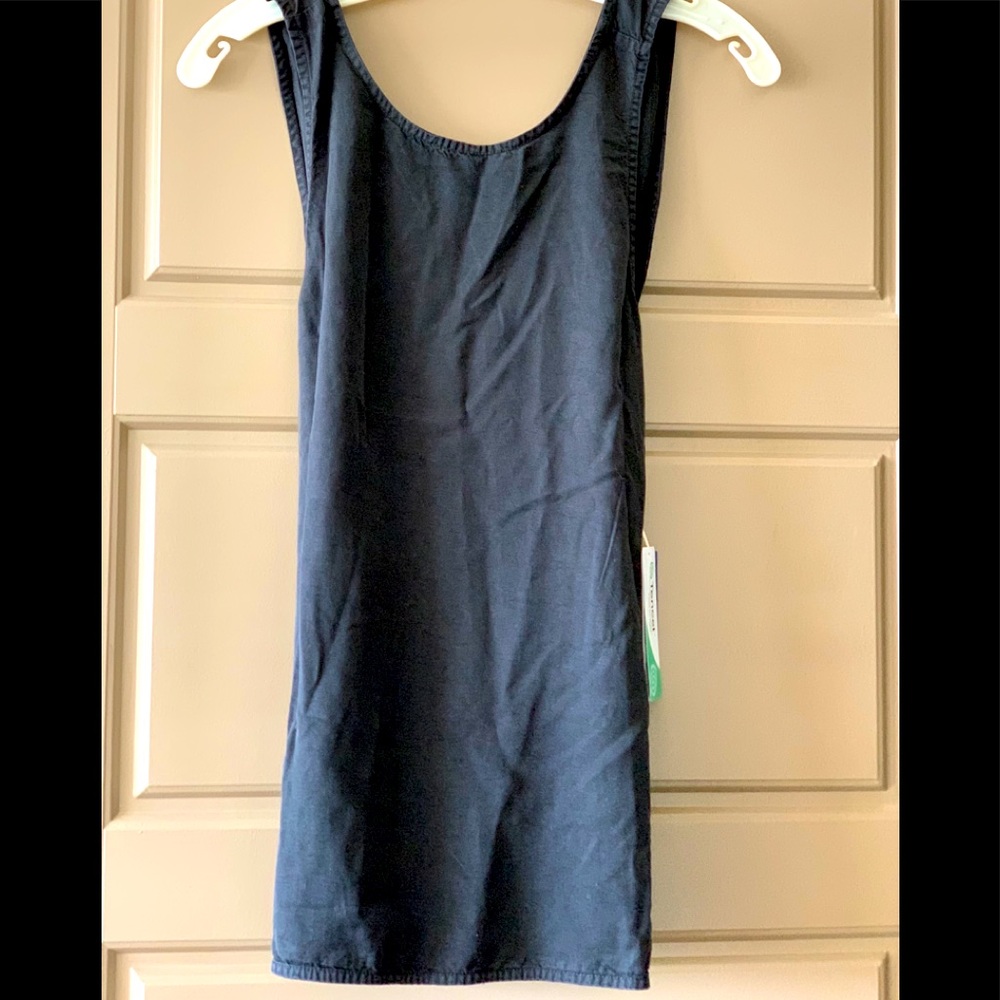 Tencel Black Tank Top